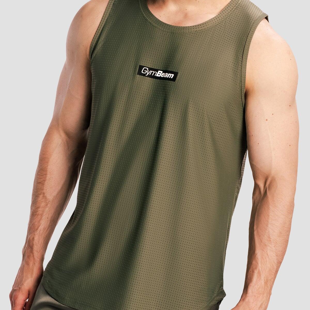 Canotta uomo boxe traspirante verde Combat 2/7