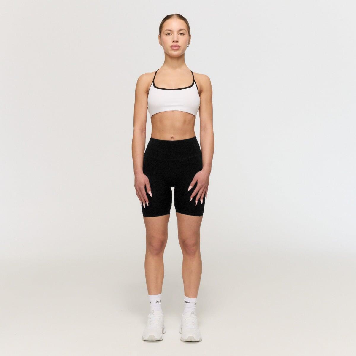 Biustonosz sportowy damski fitness biały Varsity 3/7