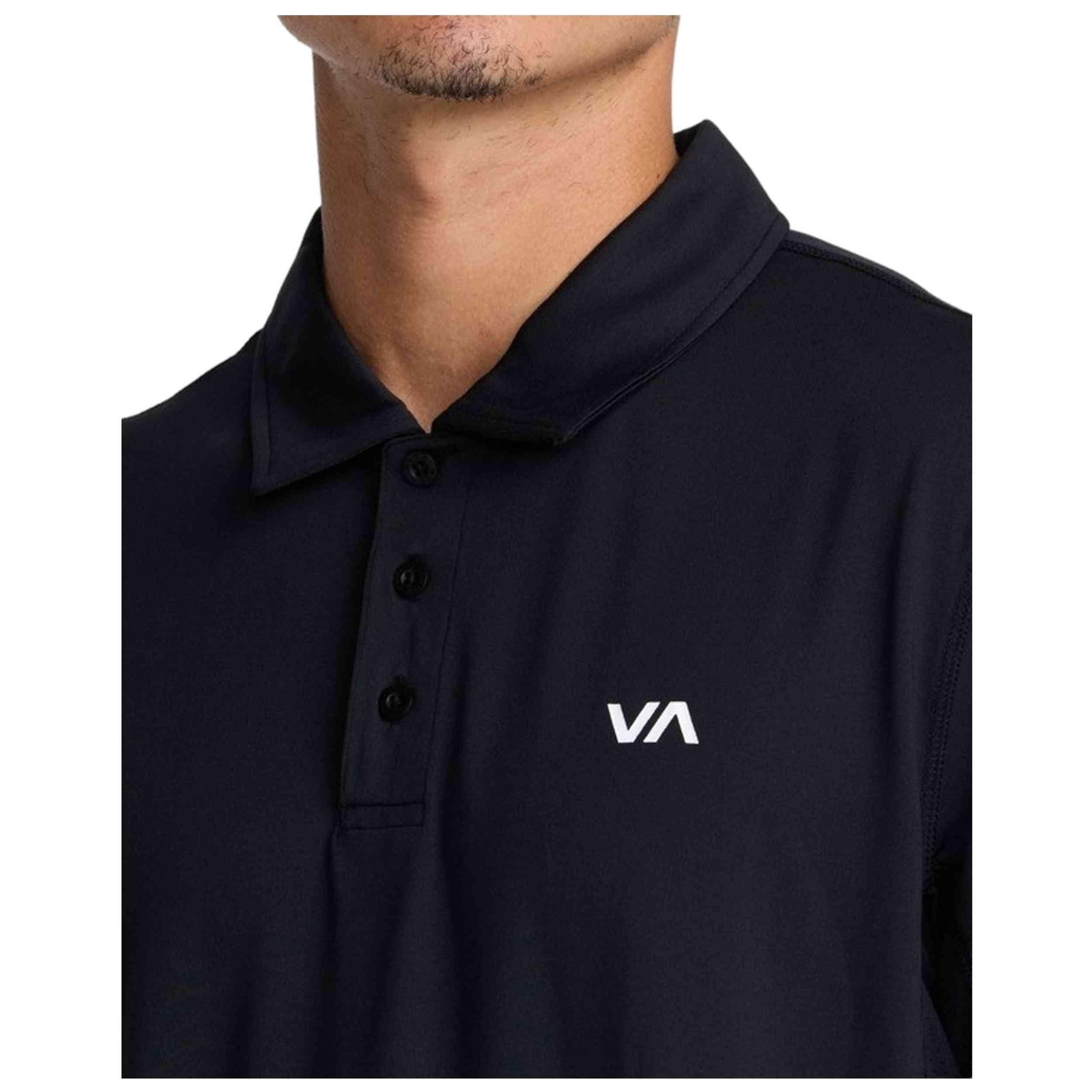 Polo à manches courtes Rvca modèle 23MS013503-BLK pour homme 3/4