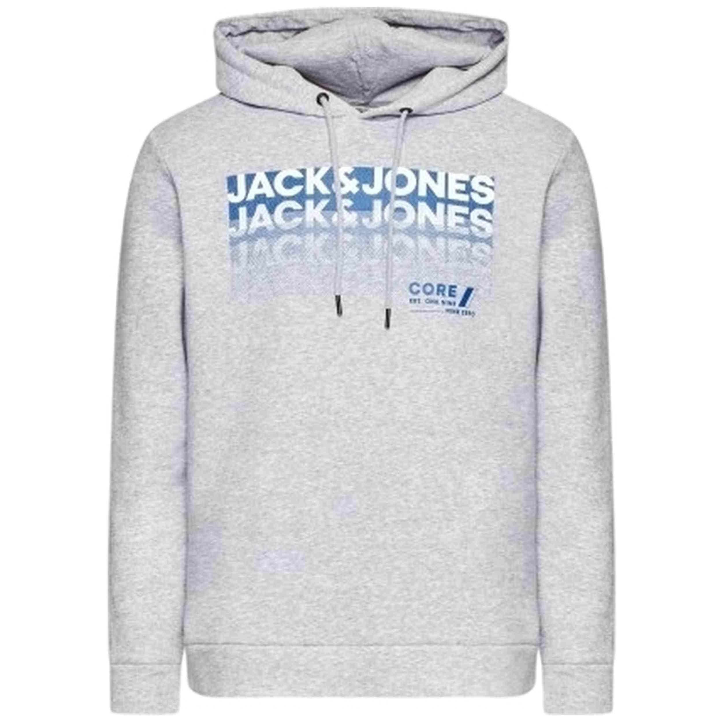 Felpa con cappuccio Jack&jones modello 12209303-GRIS per uomini 4/4
