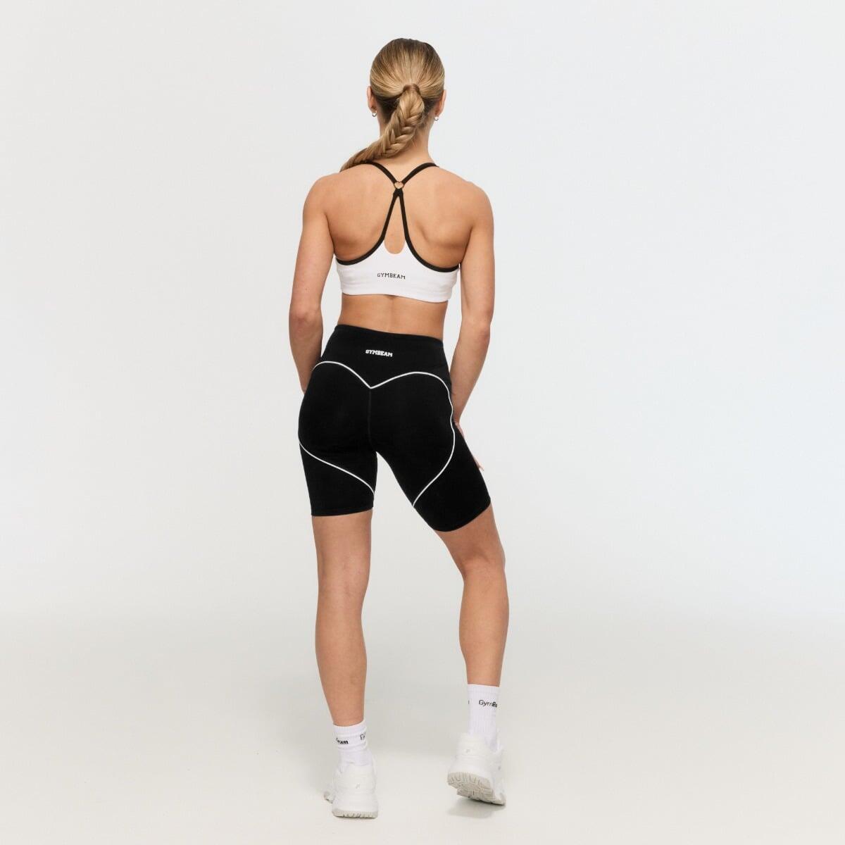 Biustonosz sportowy damski fitness biały Varsity 4/7