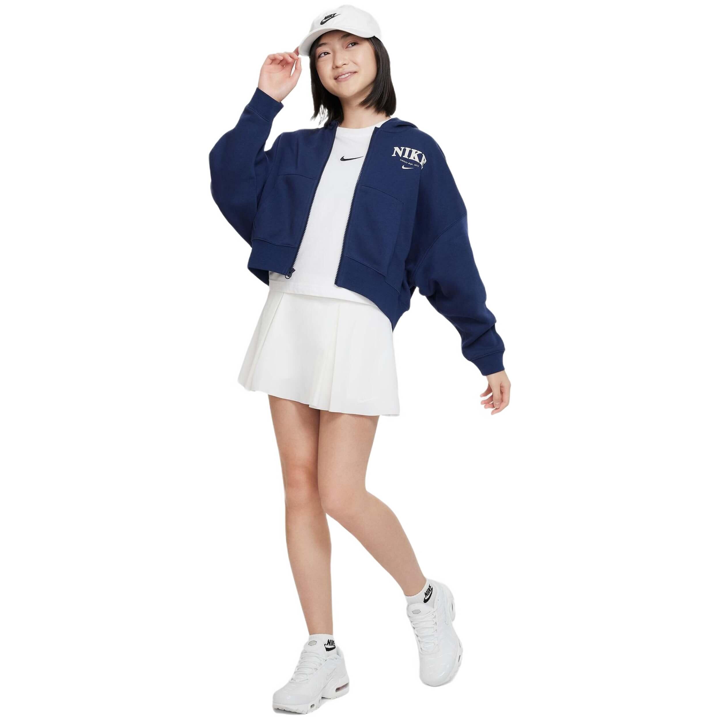 Sudadera con capucha Nike modelo FD0887-410 para niños unisex 3/5