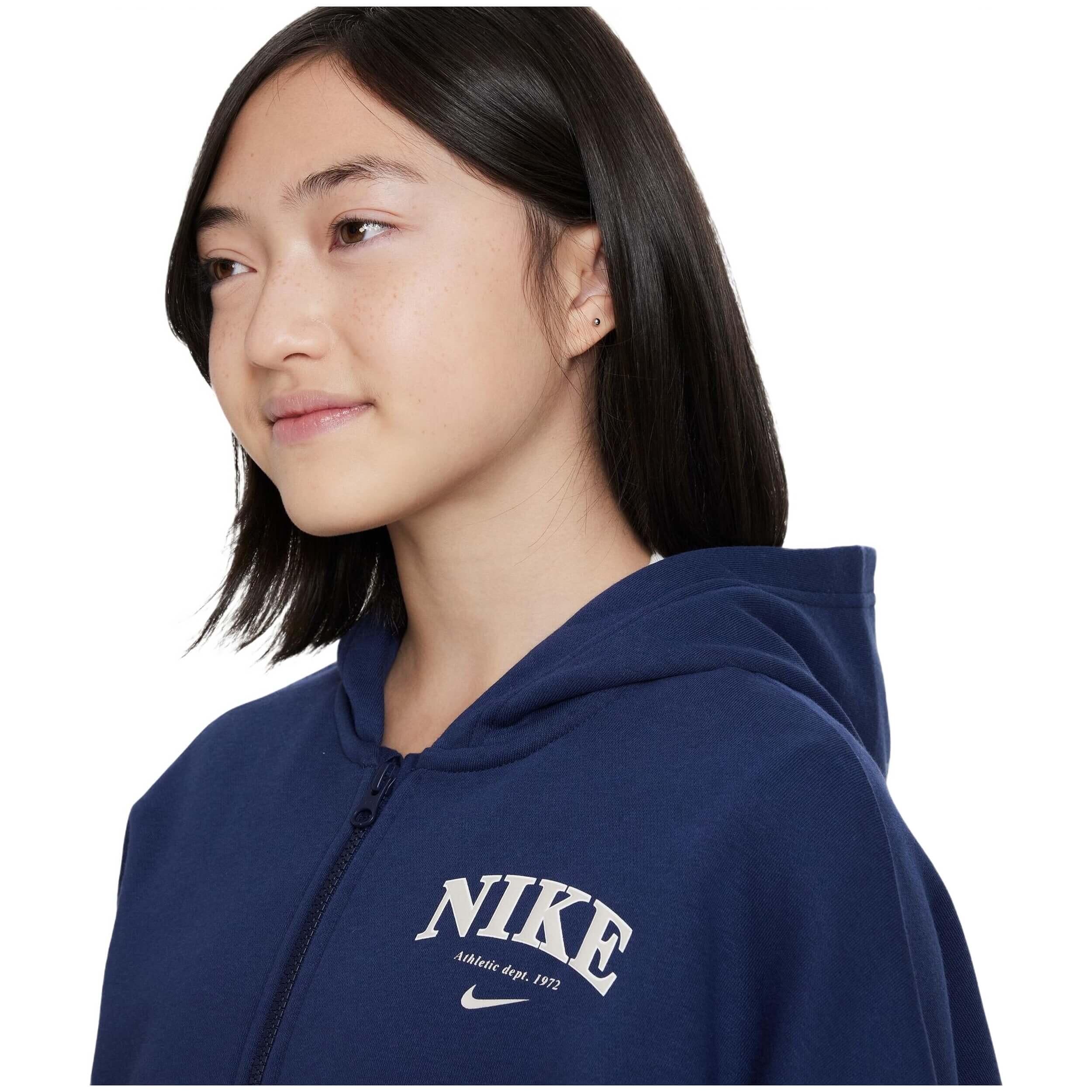 Sudadera con capucha Nike modelo FD0887-410 para niños unisex 4/5