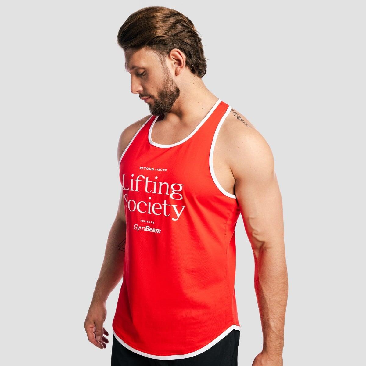Canotta uomo bodybuilding rossa Lifting Society 3/7