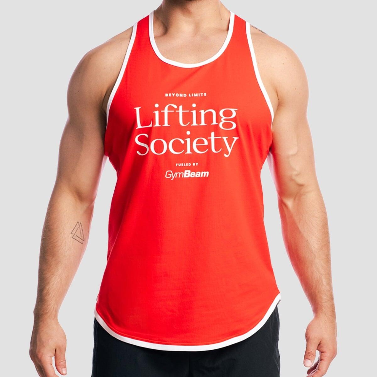 Canotta uomo bodybuilding rossa Lifting Society 2/7