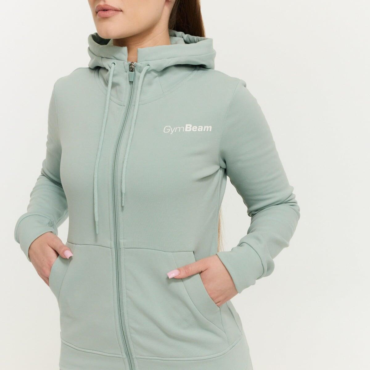 Felpa donna tempo libero con cappuccio verde Limitless 3/7