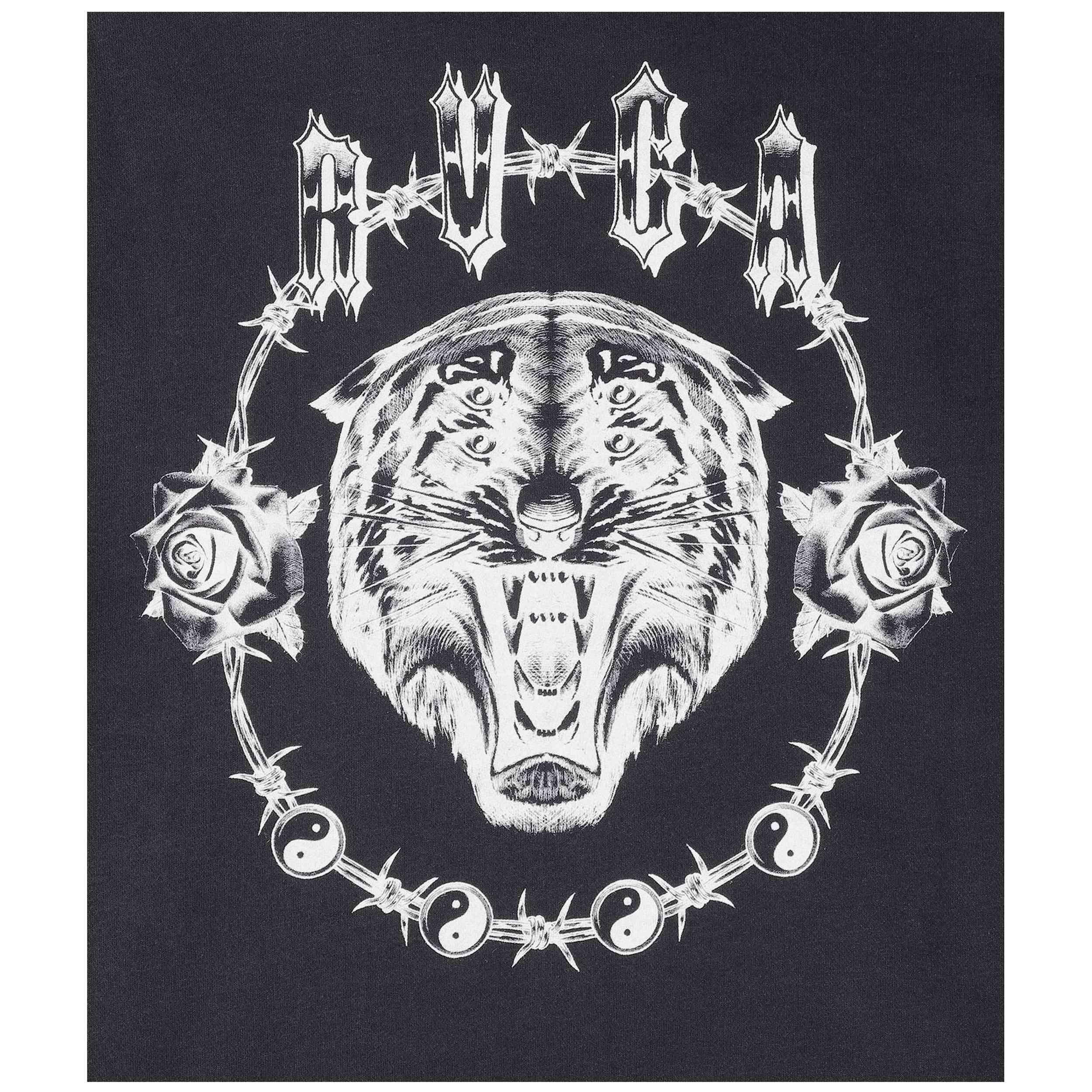 Sweat à capuche Rvca modèle Benj Tiger Eyes Zip Hoodie pour homme 3/5