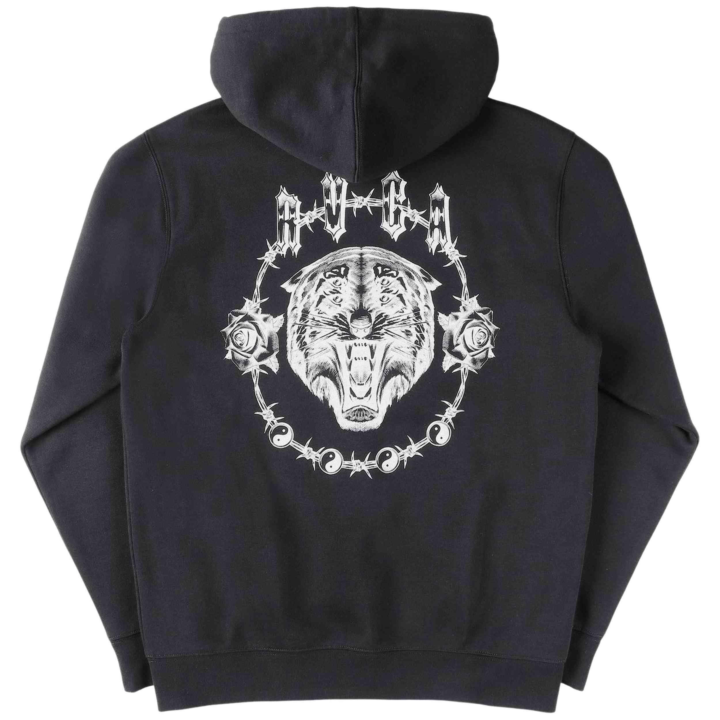 Sweat à capuche Rvca modèle Benj Tiger Eyes Zip Hoodie pour homme 2/5