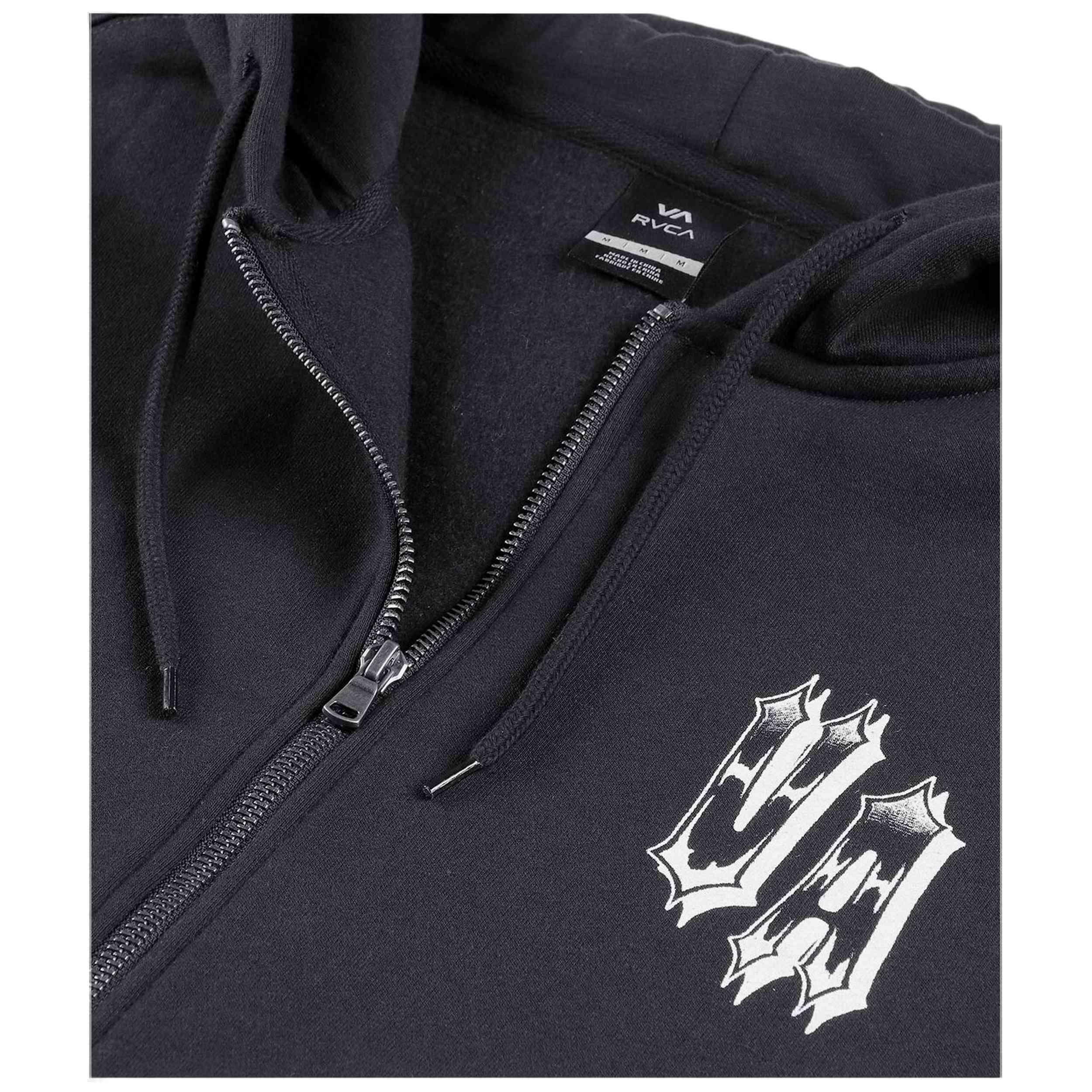 Sweat à capuche Rvca modèle Benj Tiger Eyes Zip Hoodie pour homme 4/5
