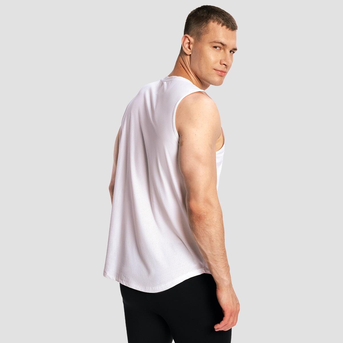 Canotta uomo boxe traspirante bianca Combat 4/7