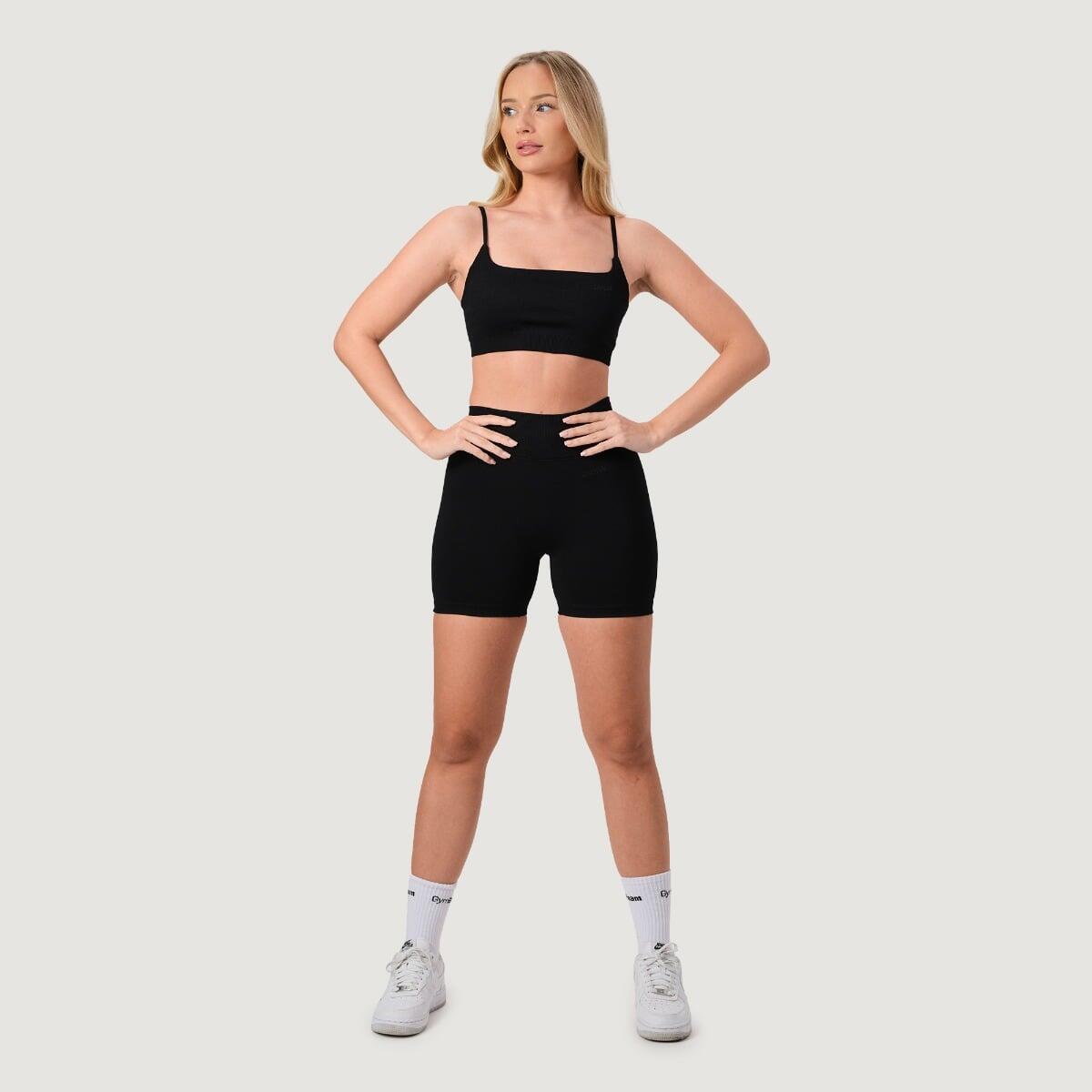 Biustonosz sportowy damski bezszwowy NEO Black 5/7