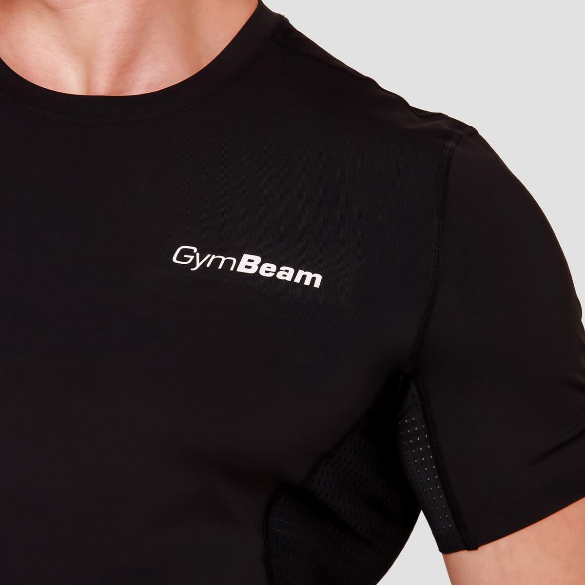 T-shirt uomo palestra traspirante nera High Compression 2/7