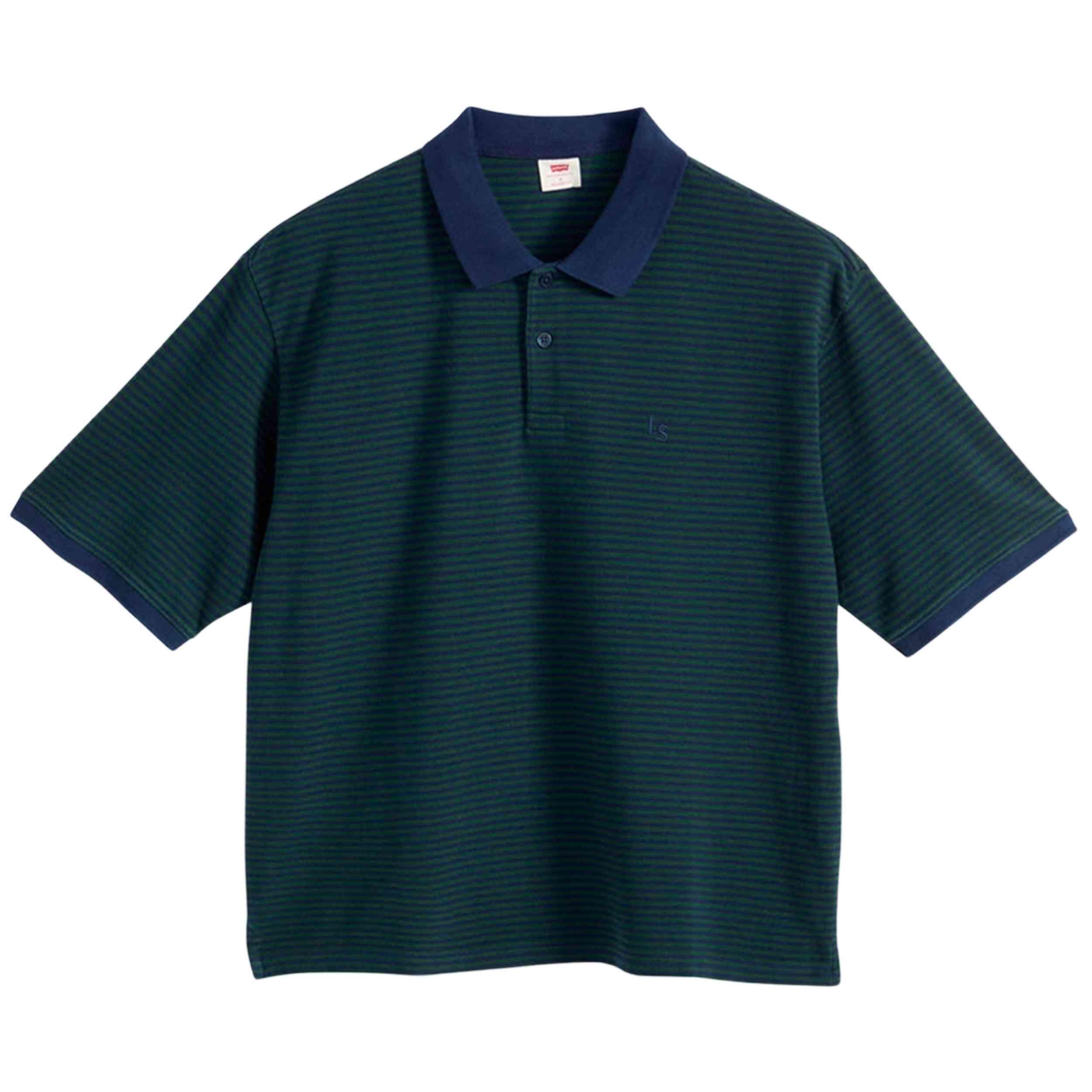 Korte mouw poloshirt Levi's model FINN BOXY POLO EUAN STRIPE SYC voor mannen 1/3