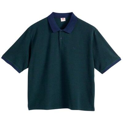 Korte mouw poloshirt levi's model finn boxy polo euan stripe syc voor mannen