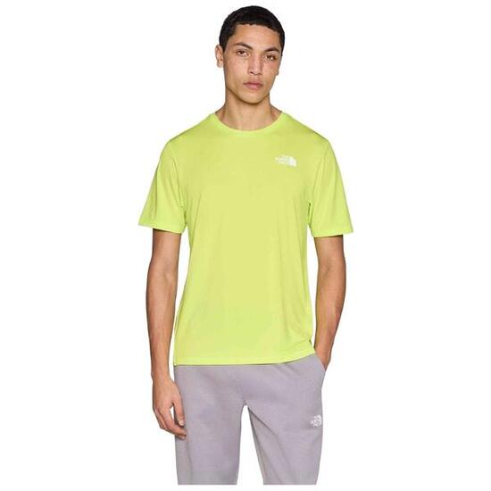T-shirt thermique The north face modèle M 24/7 S/S TEE REG FIZZ LIME pour homme