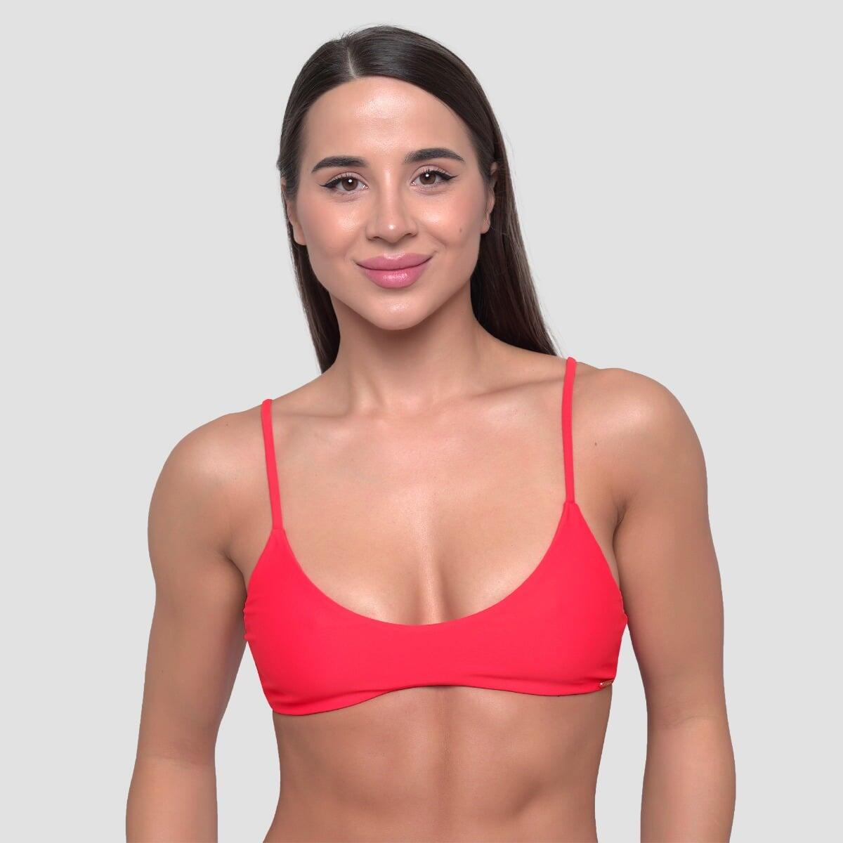 Top bikini donna nuoto regolabile rosso HAWAII 2/7