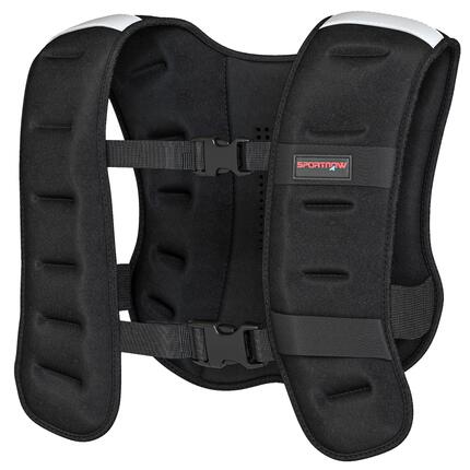 Gilet lesté veste lestée 5 Kg max. sangles réglables néoprène noir