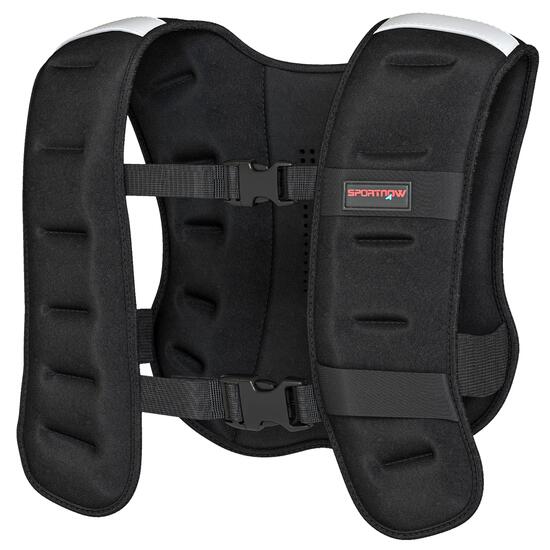 Gilet lesté veste lestée 5 Kg max. sangles réglables néoprène noir