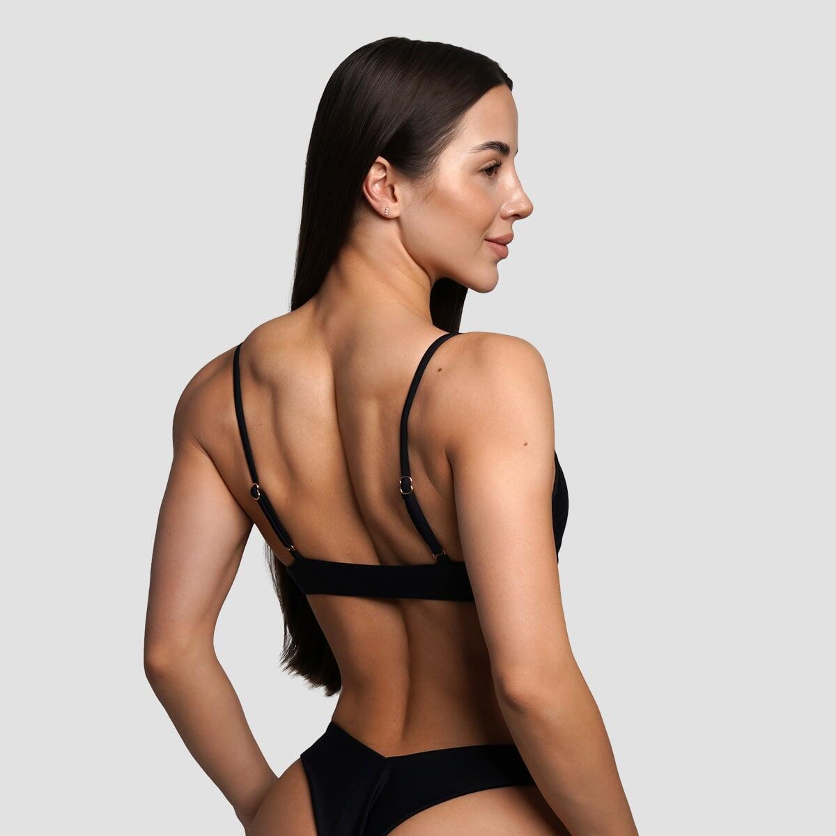Góra od bikini damska pływanie z ramiączkami czarna HAWAII 2/6