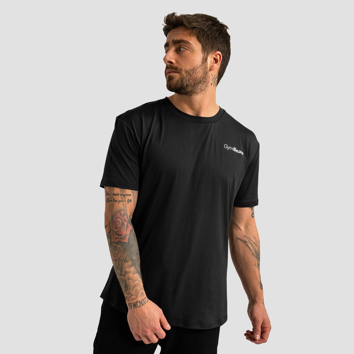 T-shirt uomo sport regular nera Limitless 4/7