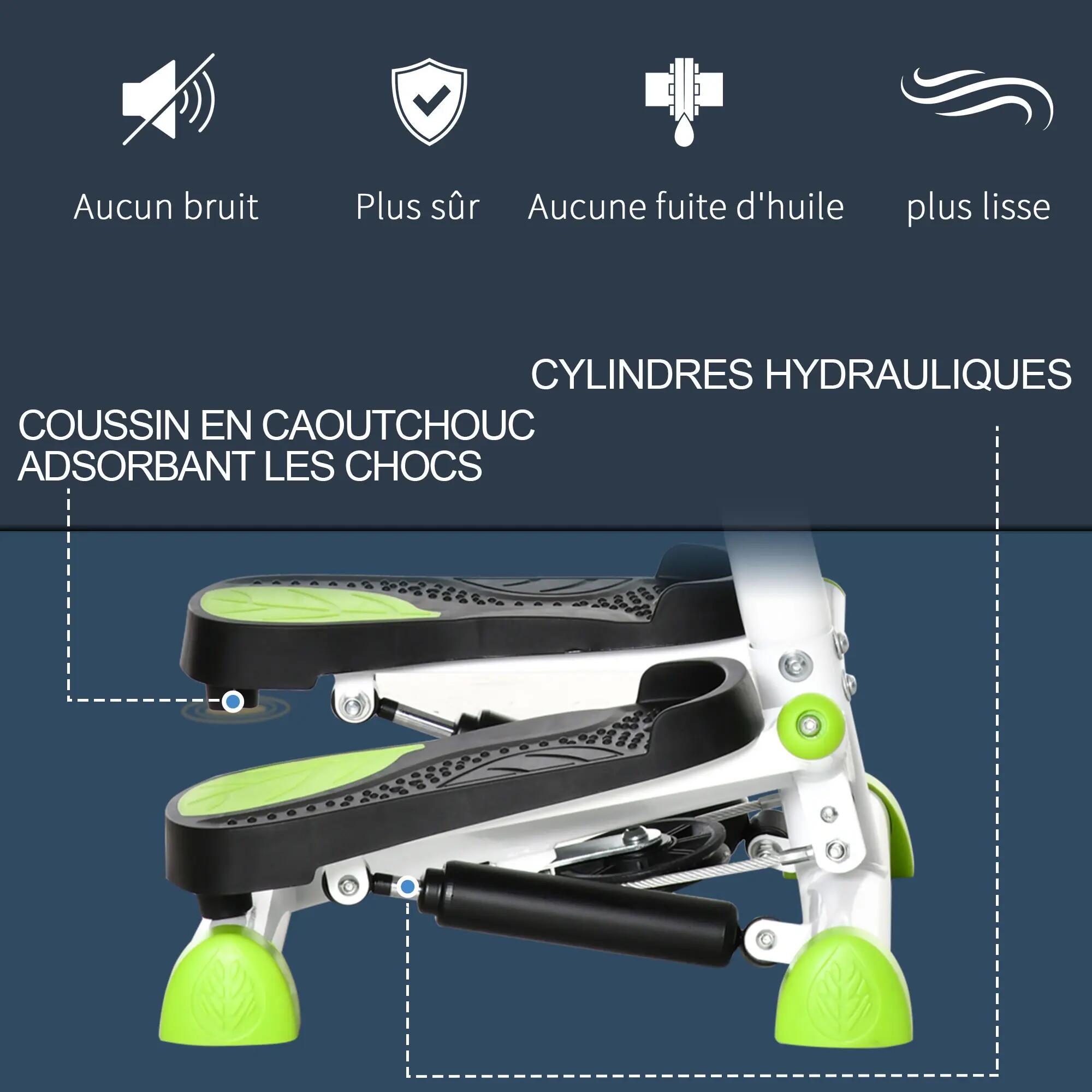Stepper avec guidon stepper fitness appartement écran LCD résistance réglable ex 7/9