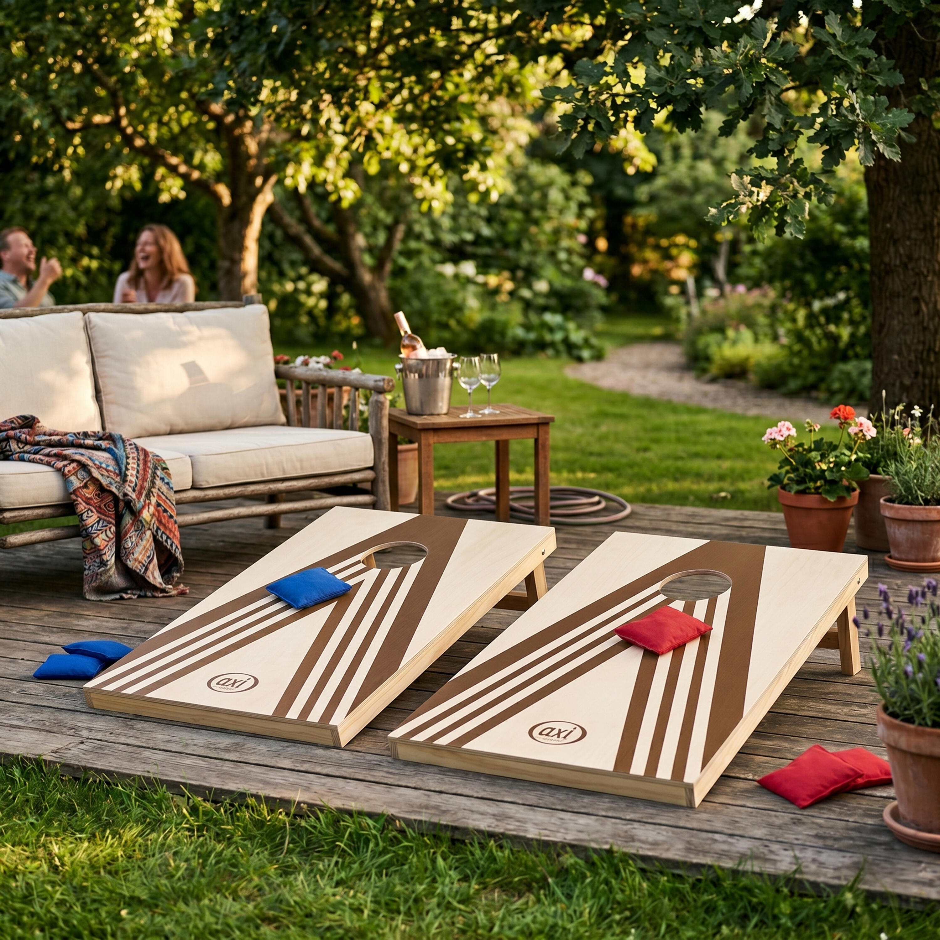 Jeu de Cornhole AXI Set Plus avec 2 Plateaux, 8 Sacs - 91 x 60 cm 3/7
