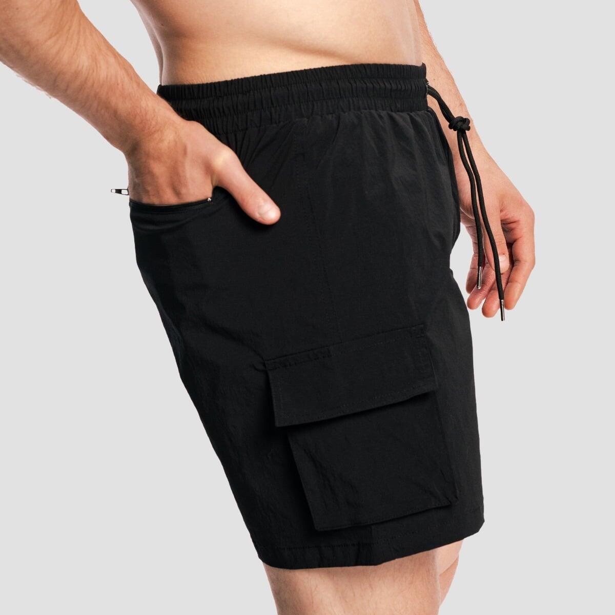 Costume uomo nuoto cargo nero 4/7