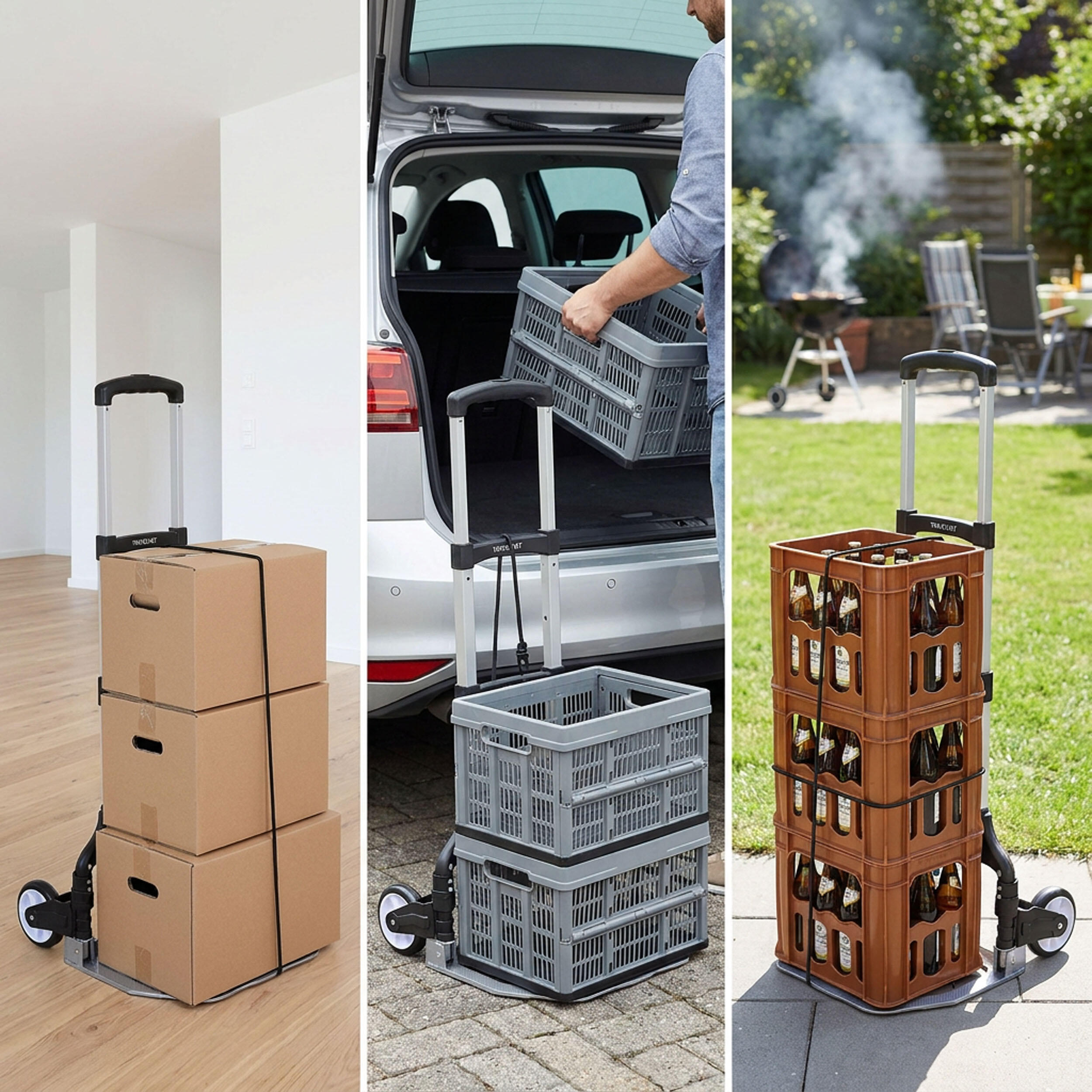 Travelnet Diable de manutention pliable avec sangle de serrage max. 75 kg 3/7
