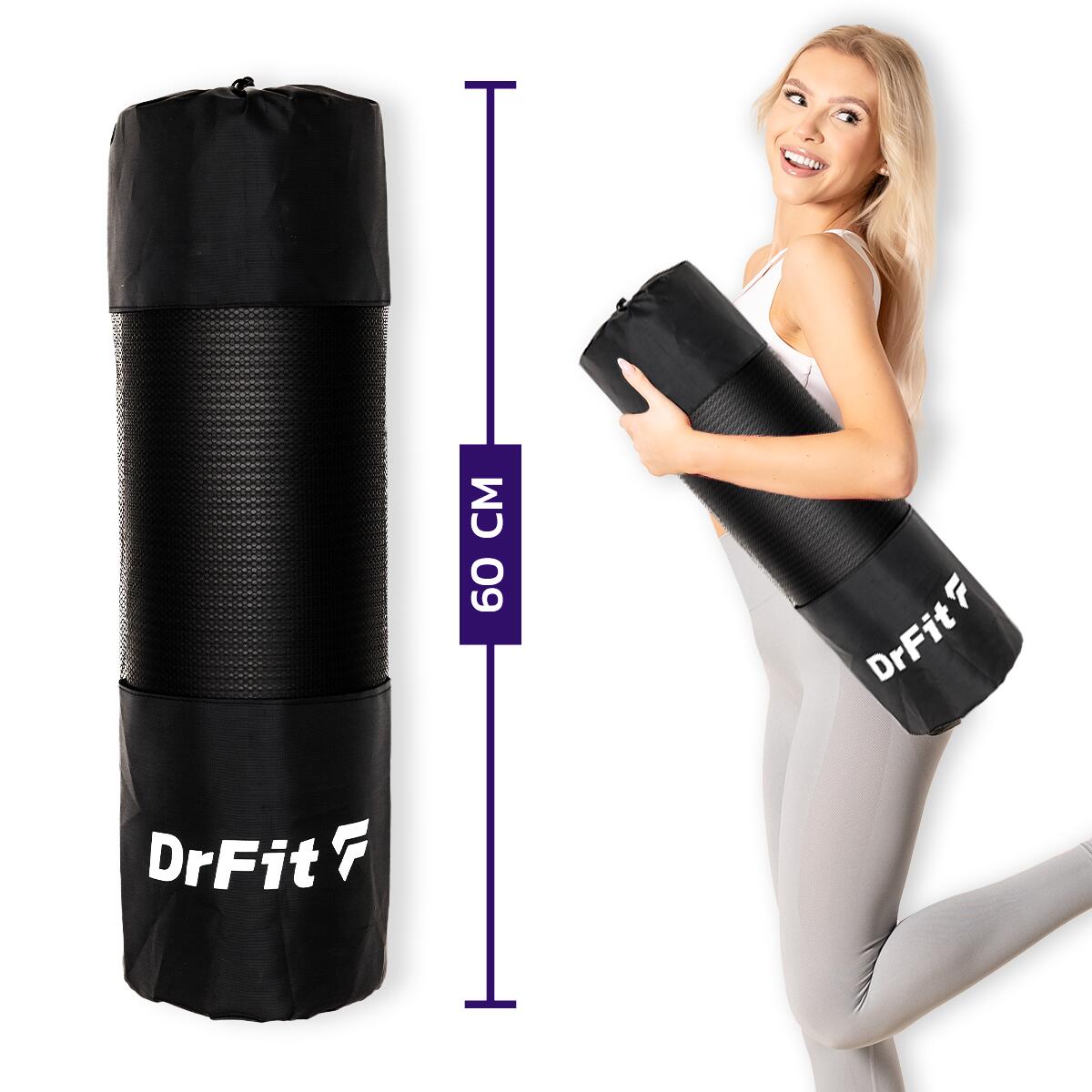 Grubsza mata do ćwiczeń fitnessu i rehabilitacji DrFit NBR 4/7