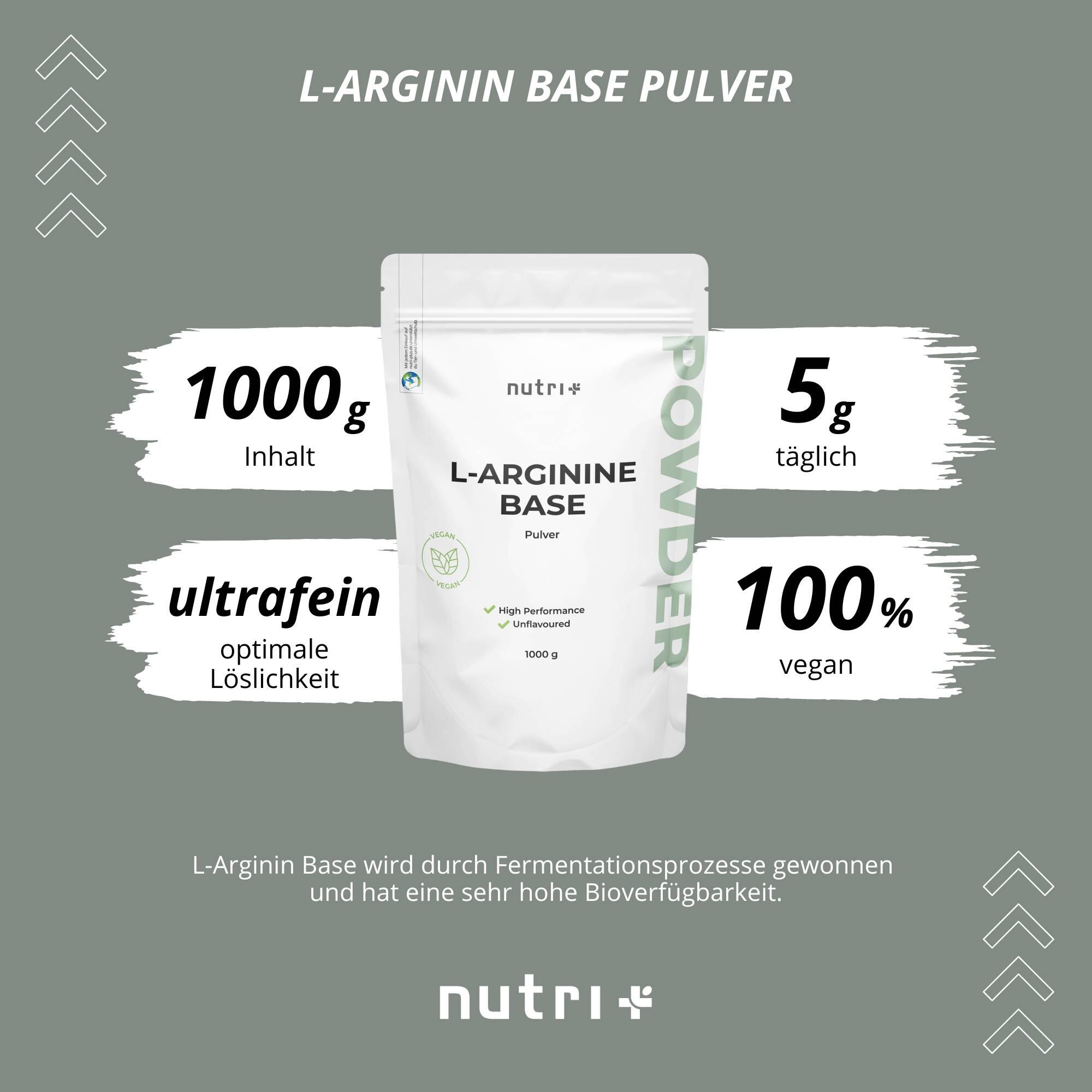 L-Arginin Base Pulver 1 kg 3/6