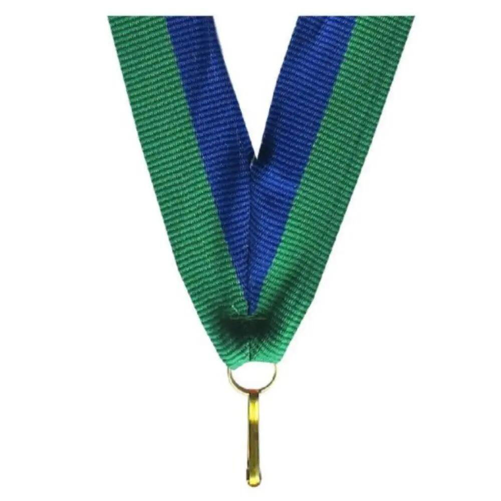 Snur Medalie Albastru/verde 1/4