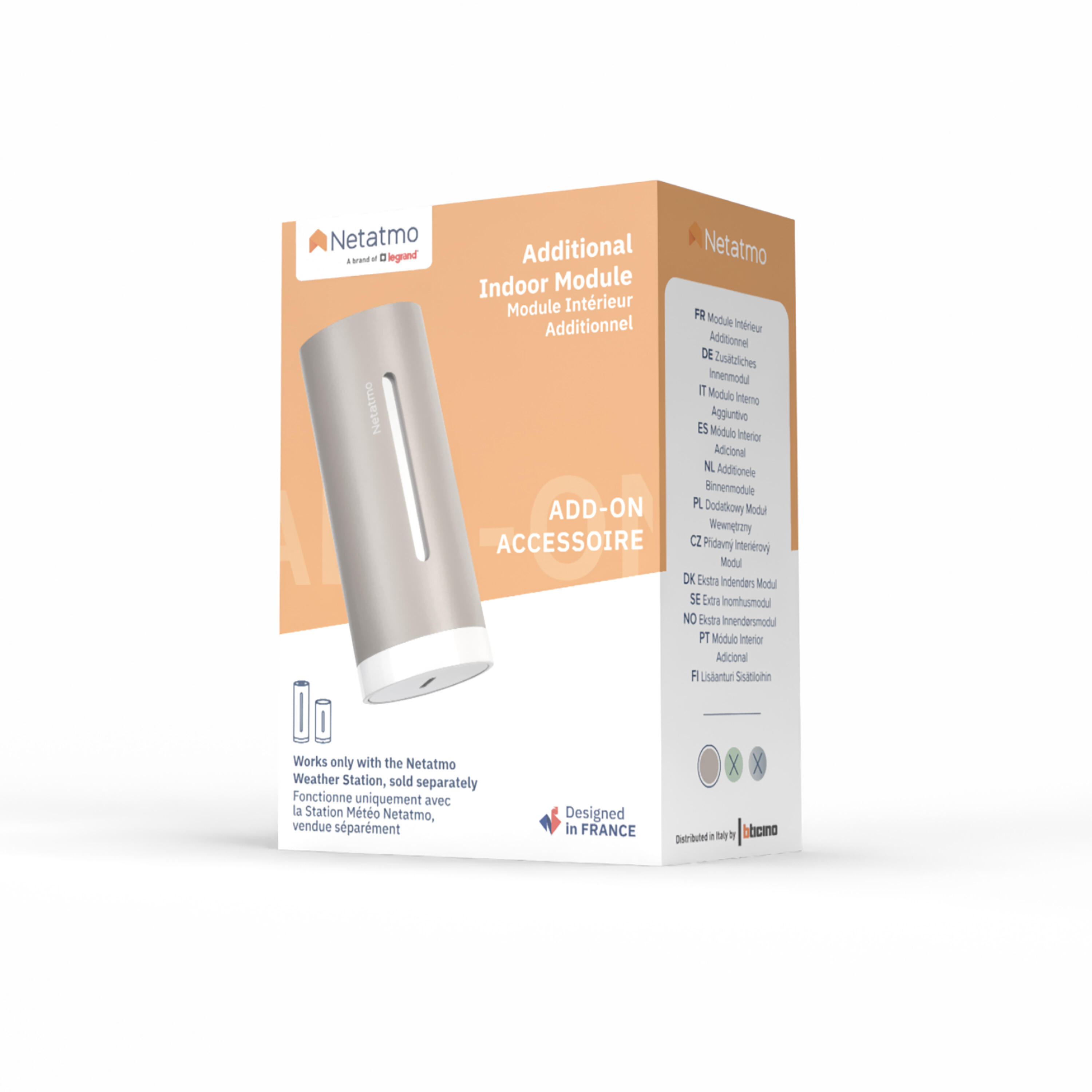 Netatmo módulo adicional estación meteorológica beige arena 4/4