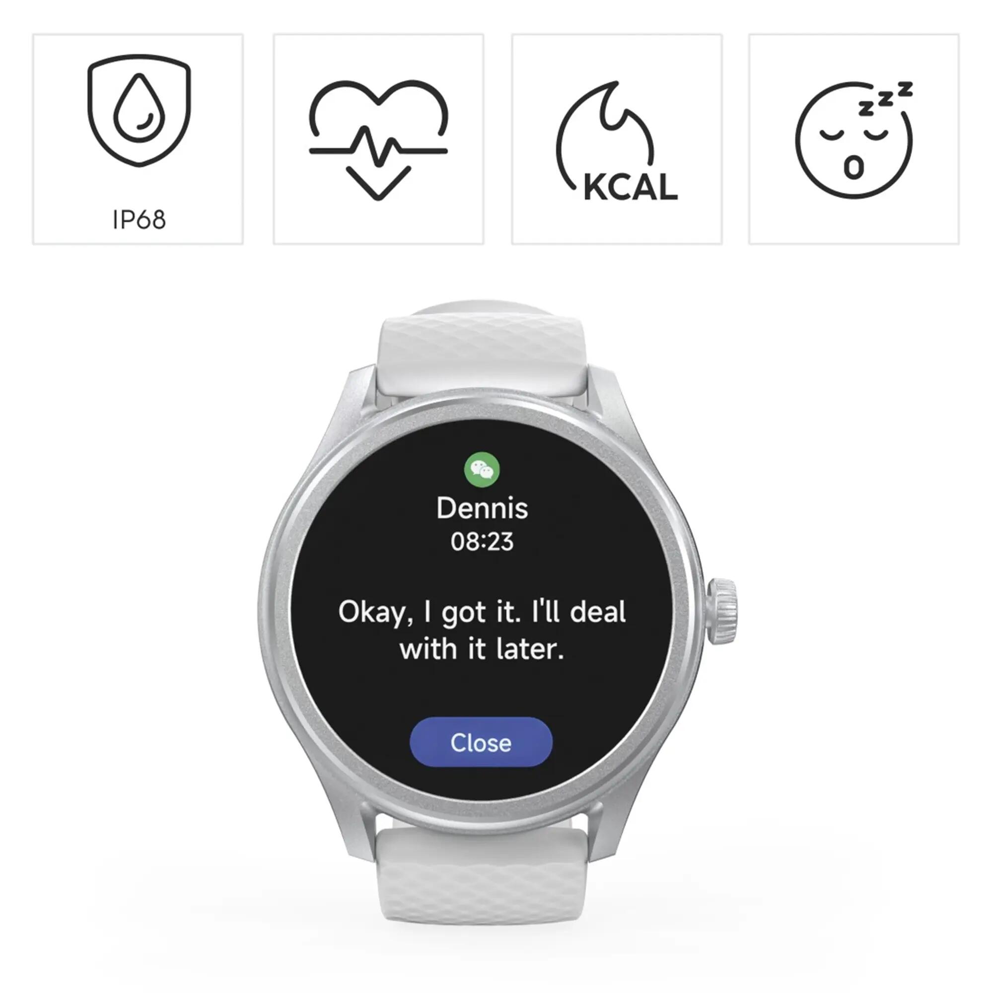 HAMA Smartwatch 5010 Refurbished, Telefonfunktion, IP68, 46mm, Sil 2/7