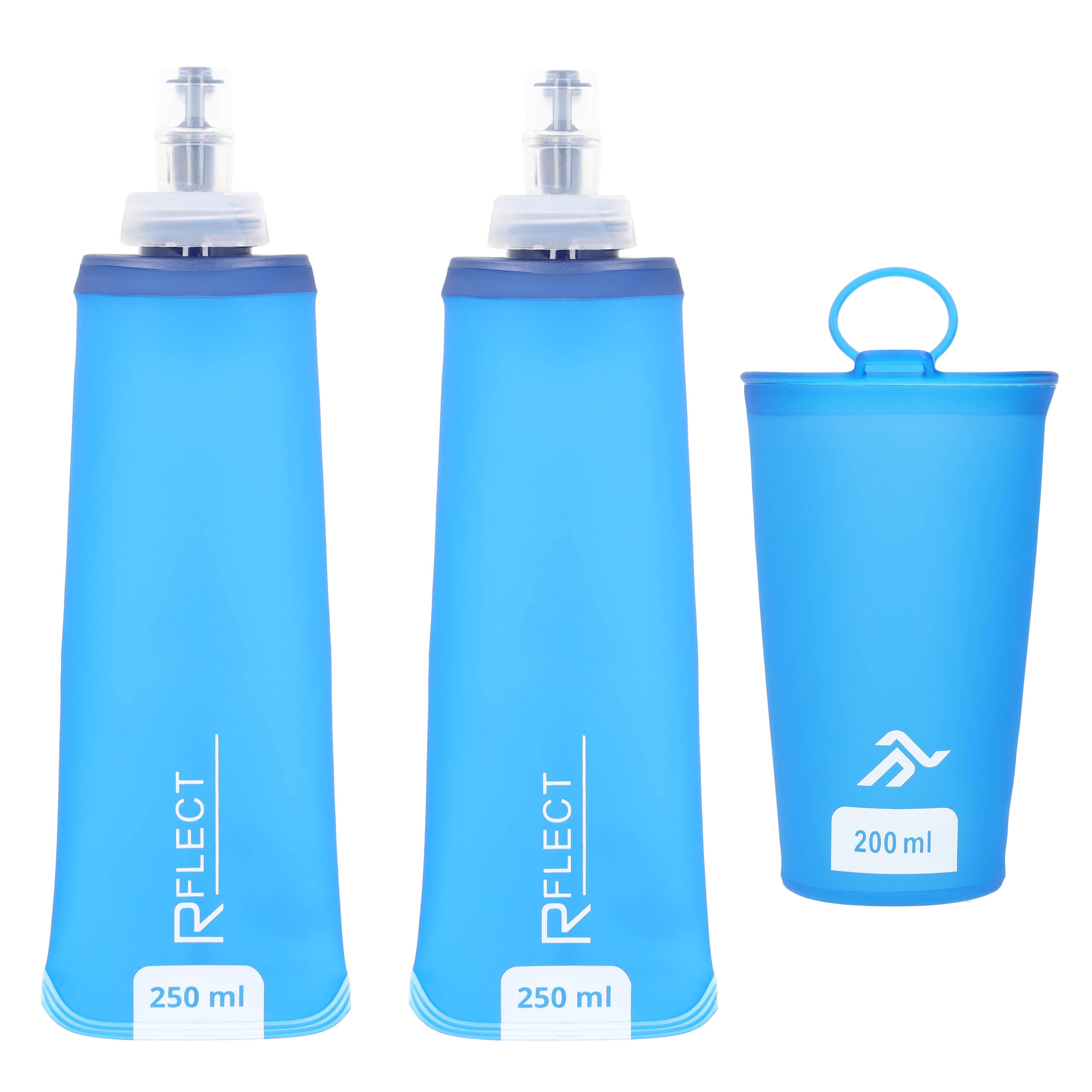Lot De 4 Gourdes Pliables – Sans BPA, Ultra Légères, Réutilisables, Pour Randonnée, Camping, Sport Et Festivals