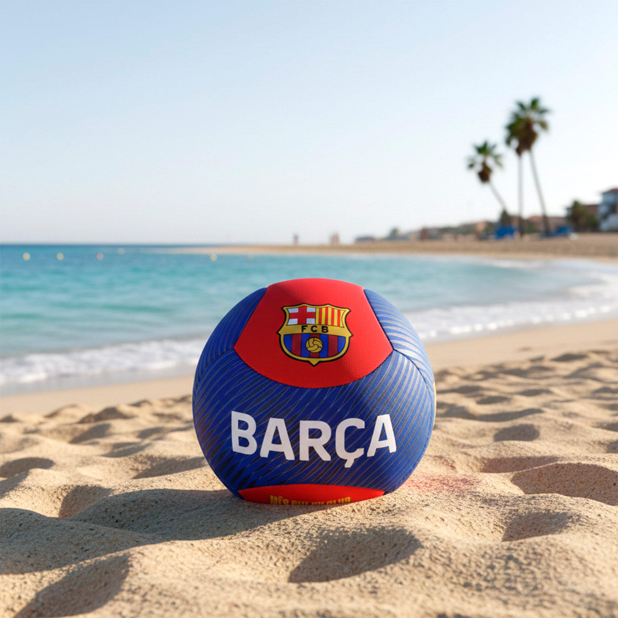 FC Barcelona Balón de fútbol playa Ø21 cm T5, neopreno 6/7