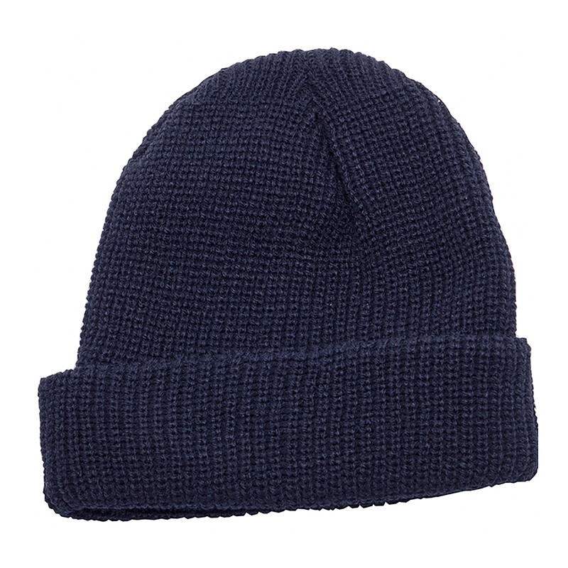 Unisex Fully Ribbed Winter Watch Cap / Hat (Navy)