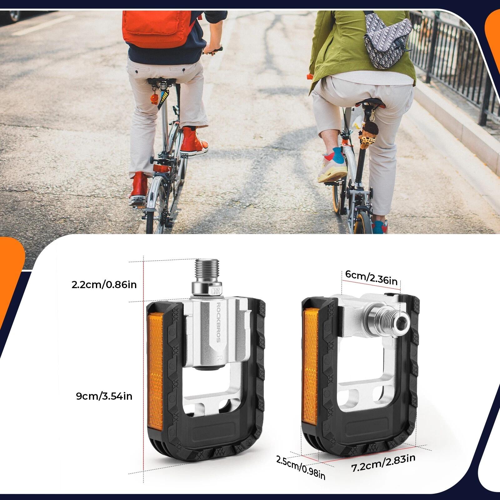ROCKBROS Fahrradpedale Faltbare Pedale Aluminum 5/7