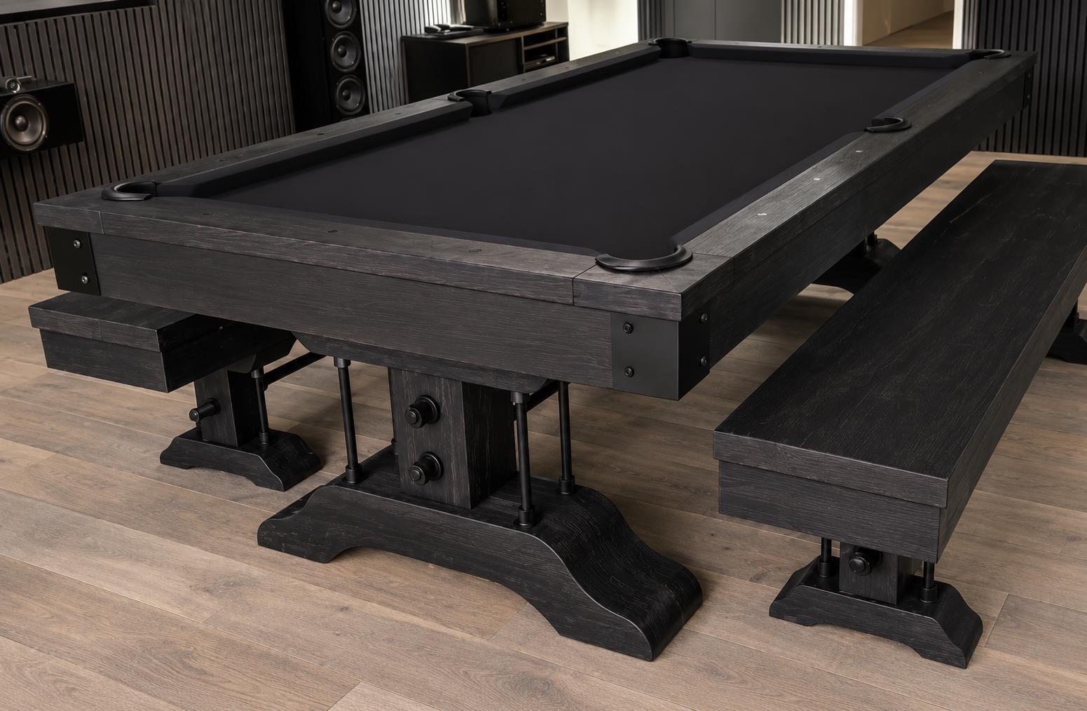 John West Ironwood pooltafel met leisteen zwart 8ft 4/6