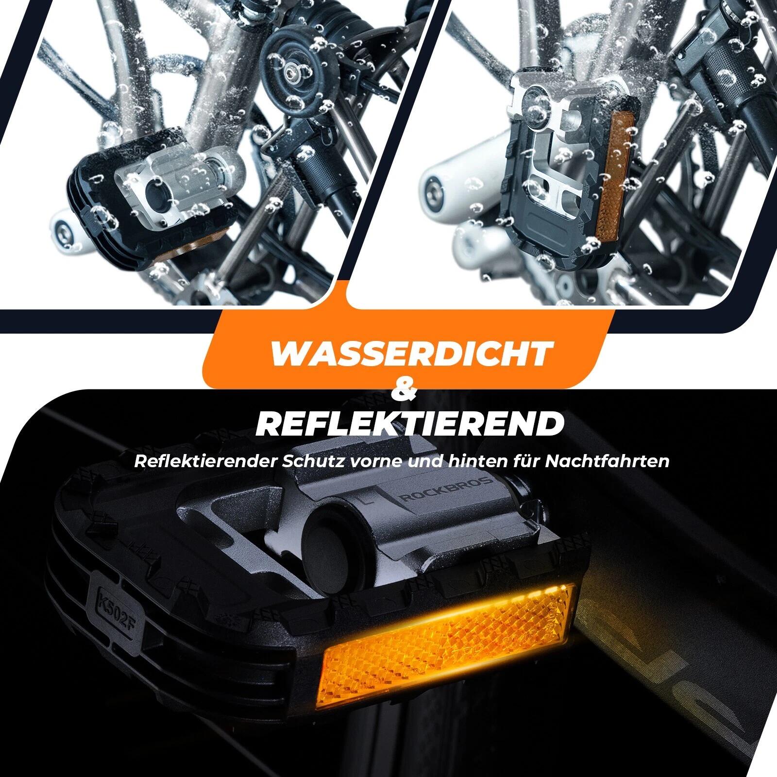 ROCKBROS Fahrradpedale Faltbare Pedale Aluminum 3/7