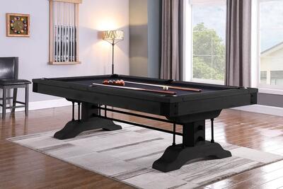 John west ironwood pooltafel met leisteen zwart 8ft