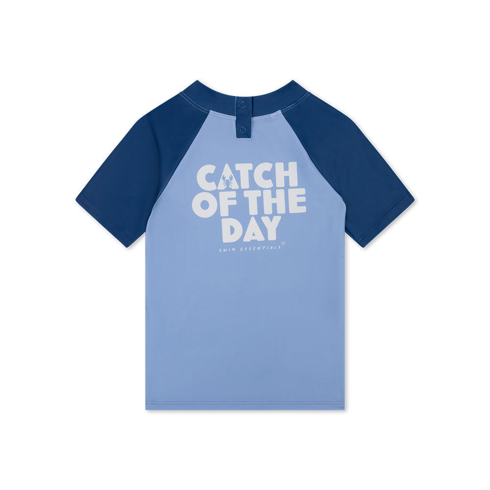 Swim Essentials Swimming T-shirt Short Sleeves - Blue - Catch Of The Day 3/7
