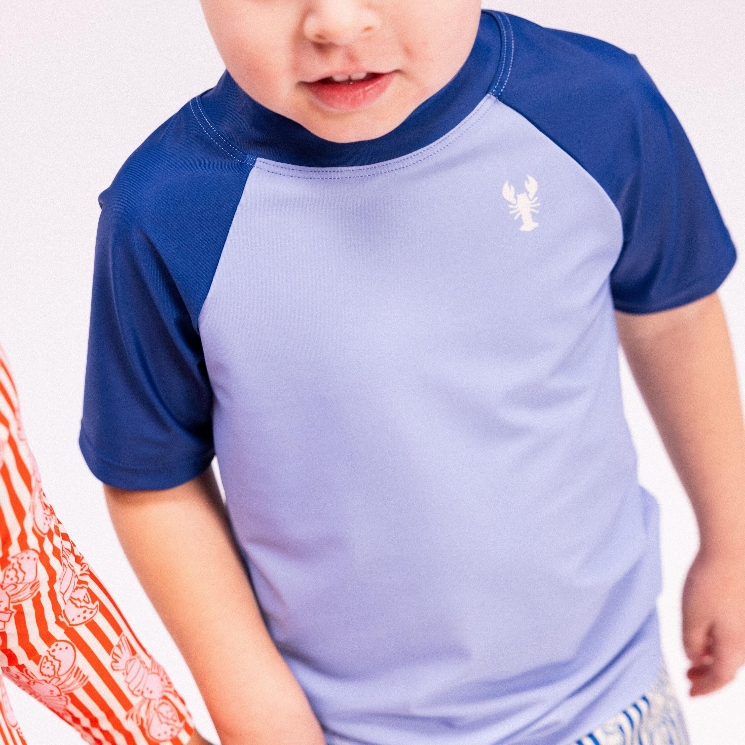 Swim Essentials Swimming T-shirt Short Sleeves - Blue - Catch Of The Day 5/7