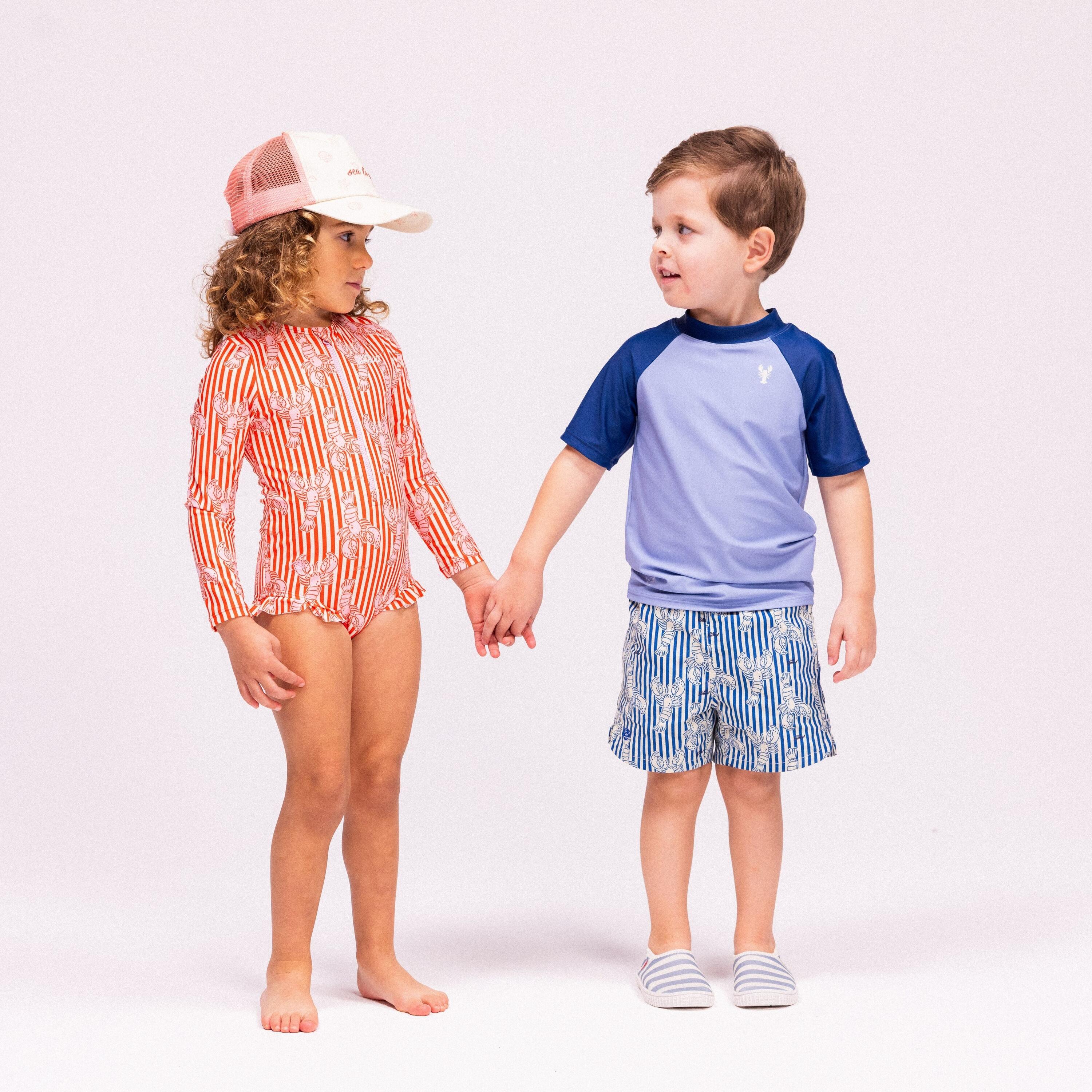 Swim Essentials Swimming T-shirt Short Sleeves - Blue - Catch Of The Day 7/7