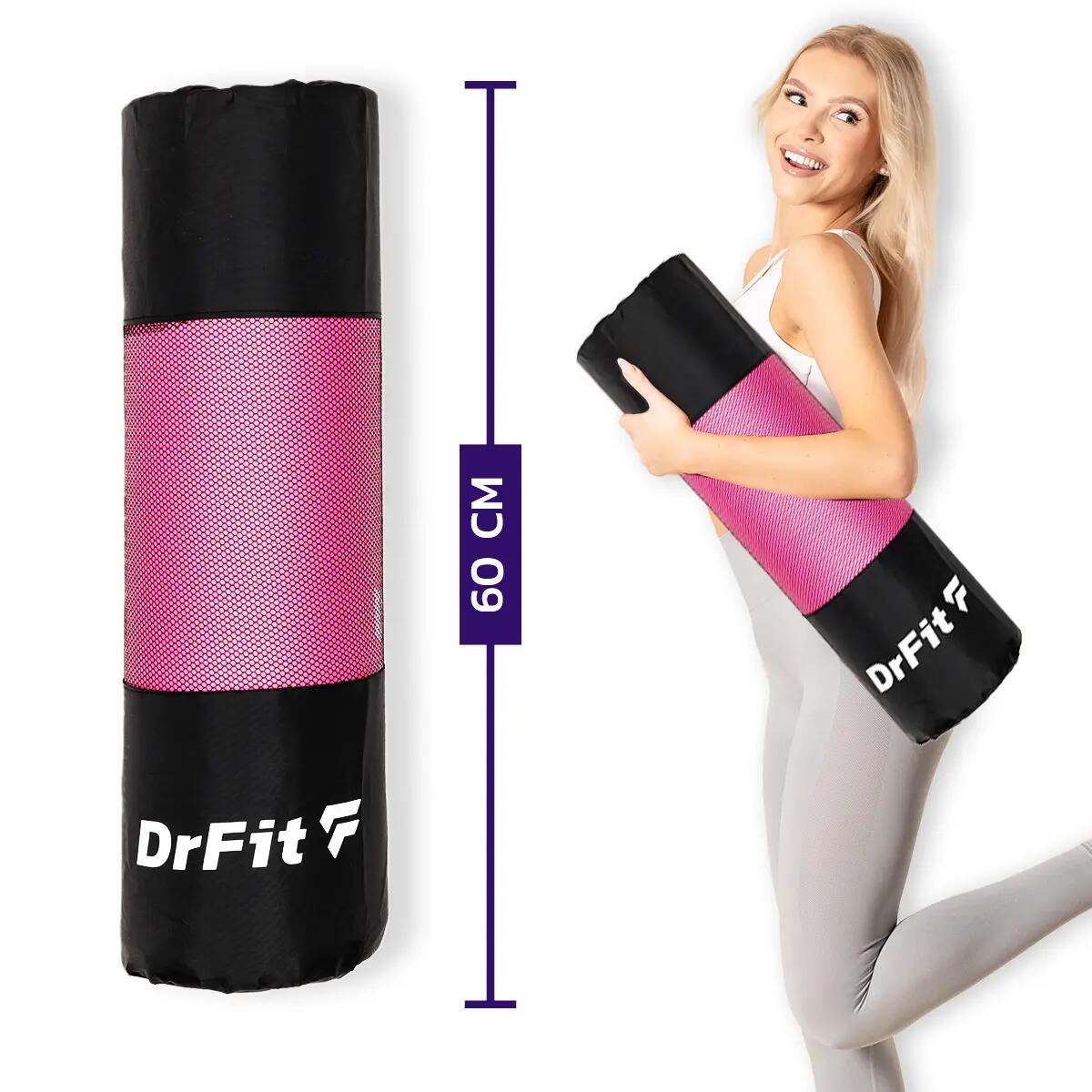 Grubsza mata do ćwiczeń fitnessu i rehabilitacji DrFit NBR 5/7
