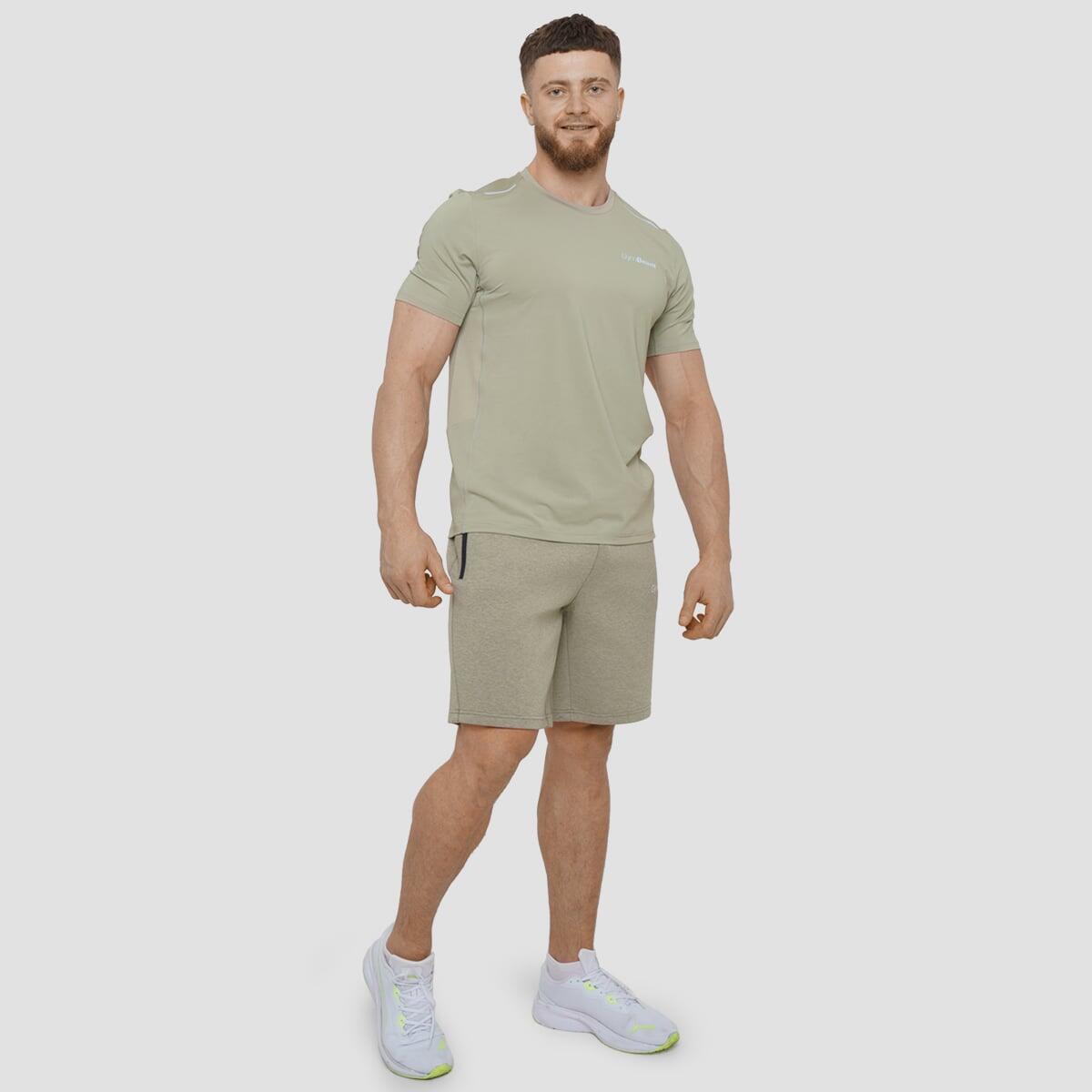Pantaloncini uomo con zip verdi Agile 5/7