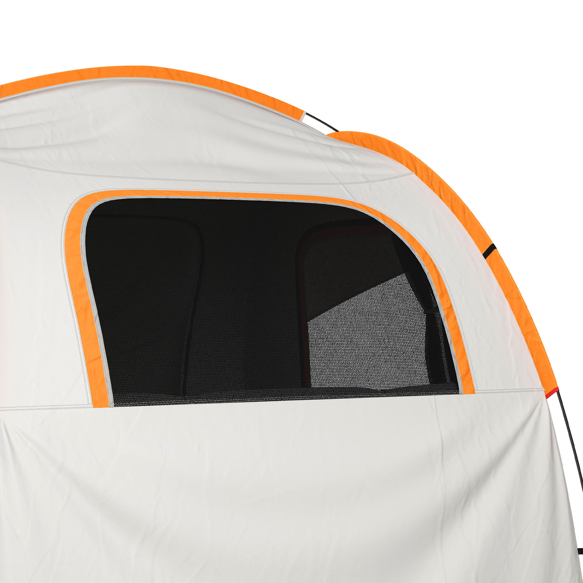 Outsunny Tenda per Auto Impermeabile 3 Porte con Finestra in Rete Grigio Arancio 7/7