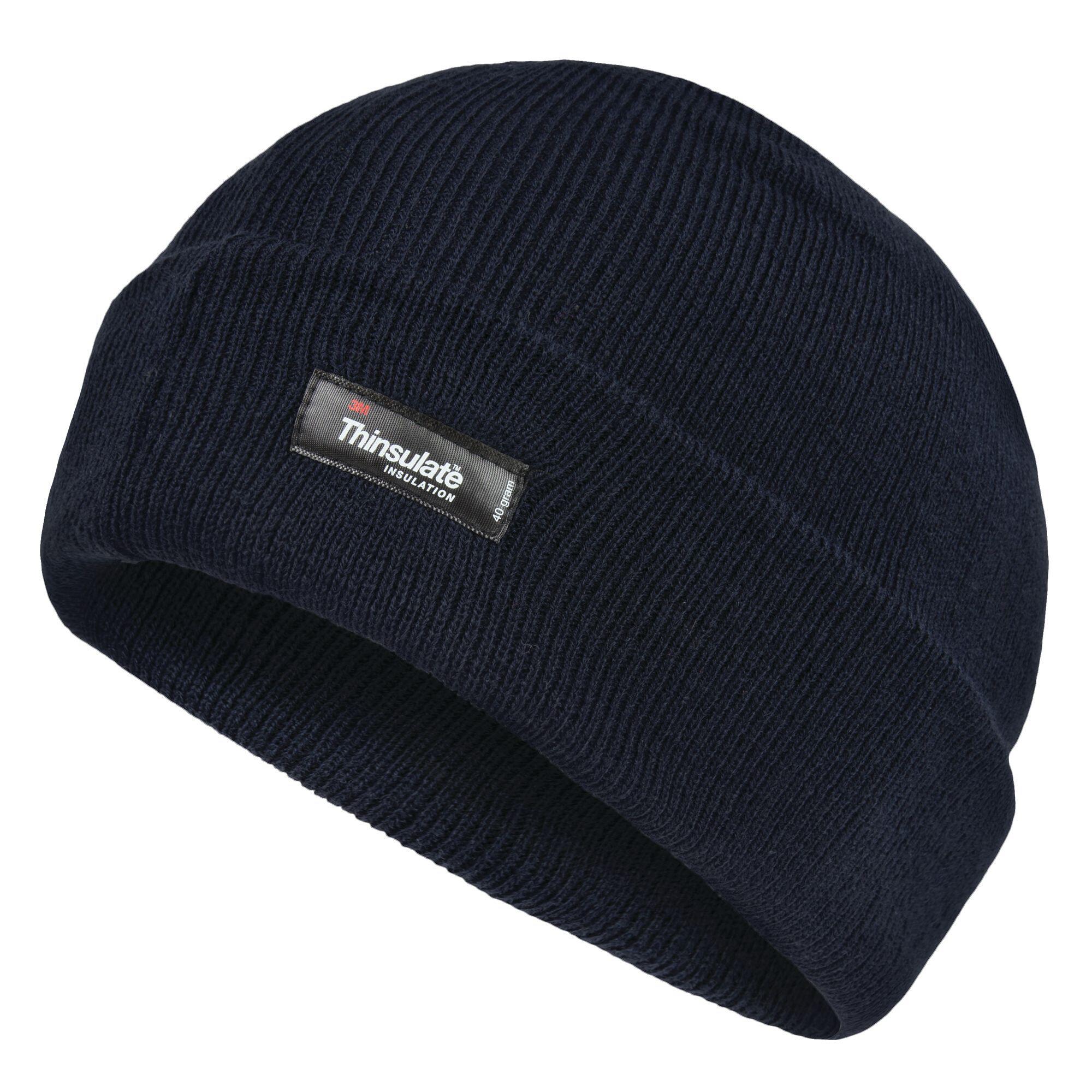 Mens Thinsulate Thermal Winter Hat (Navy) 3/4