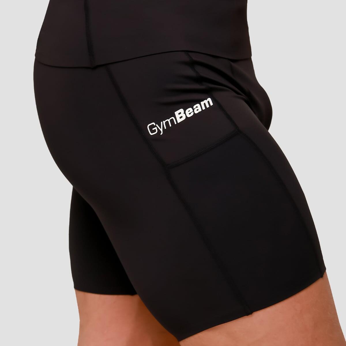 Pantaloncini uomo palestra slim neri 2/7