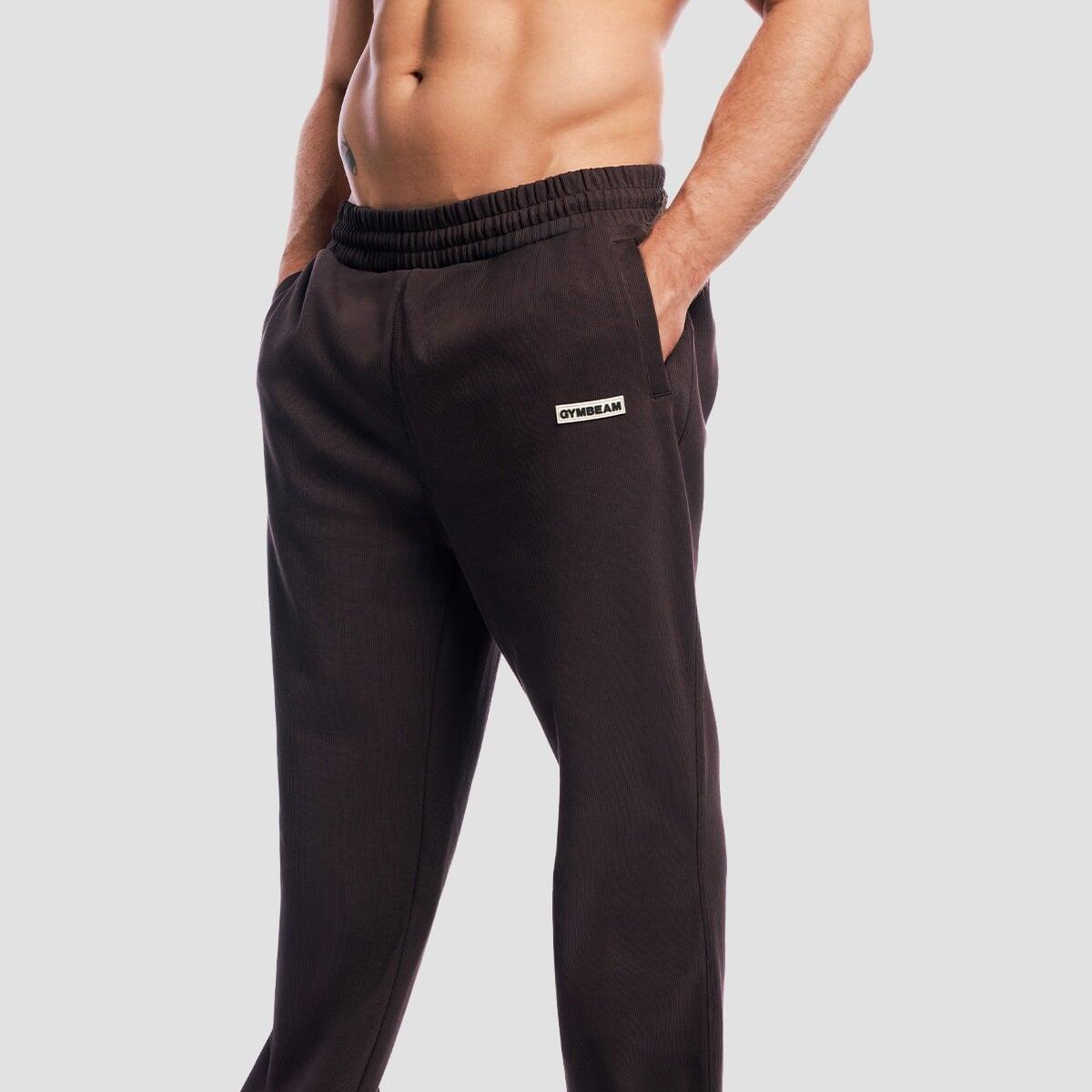 Pantaloni uomo oversize marroni Aura 4/7