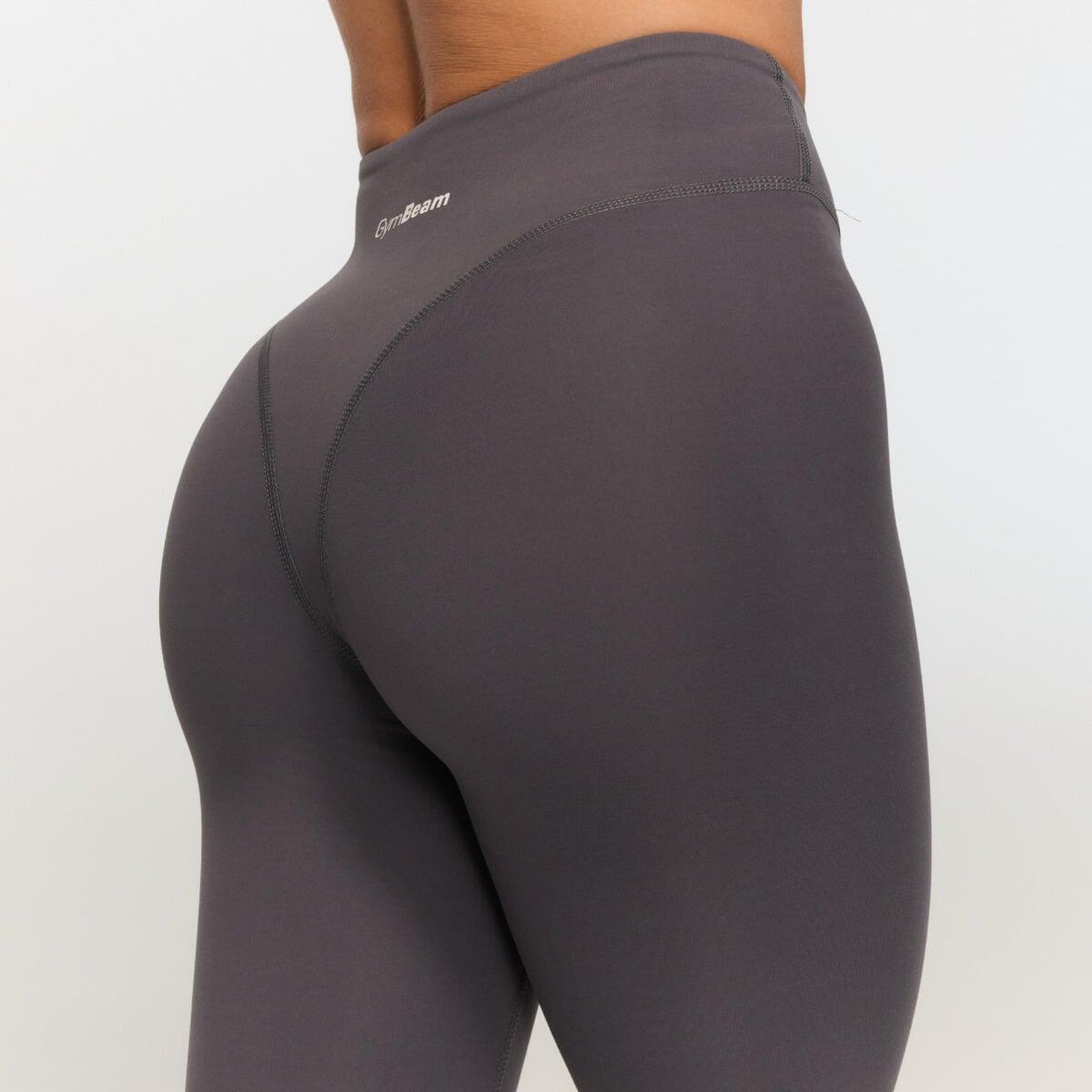 Legginsy damskie fitness z wysokim stanem szare Fierce 3/5